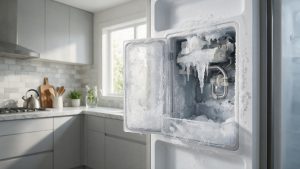 Samsung ice maker freezing up